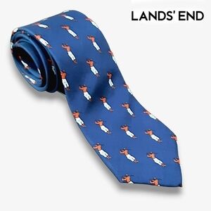 Land's End Pure Silk Golfer Tie